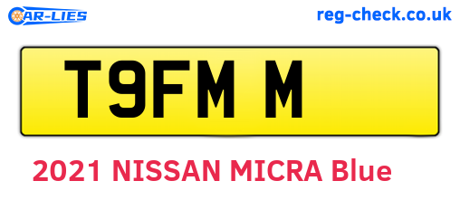 T9FMM are the vehicle registration plates.
