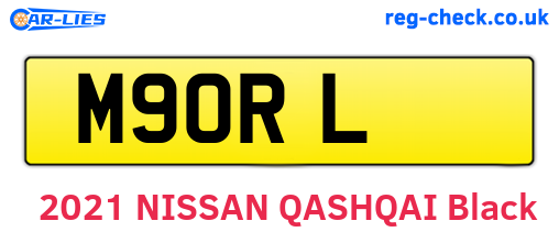 M9ORL are the vehicle registration plates.