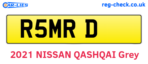R5MRD are the vehicle registration plates.