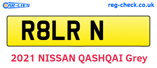 R8LRN are the vehicle registration plates.