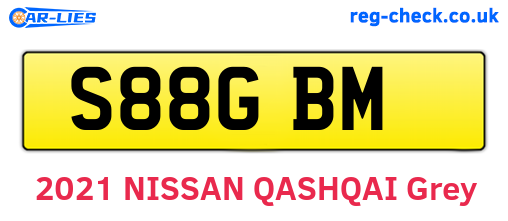 S88GBM are the vehicle registration plates.
