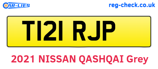 T121RJP are the vehicle registration plates.