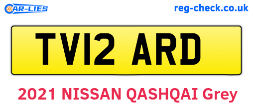 TV12ARD are the vehicle registration plates.
