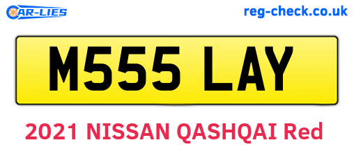 M555LAY are the vehicle registration plates.