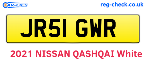 JR51GWR are the vehicle registration plates.