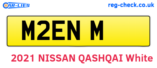 M2ENM are the vehicle registration plates.