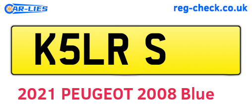 K5LRS are the vehicle registration plates.