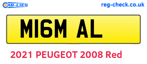 M16MAL are the vehicle registration plates.