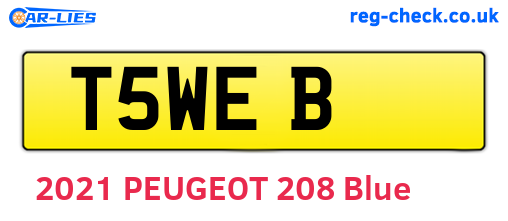 T5WEB are the vehicle registration plates.