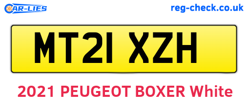 MT21XZH are the vehicle registration plates.