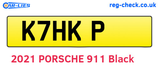 K7HKP are the vehicle registration plates.
