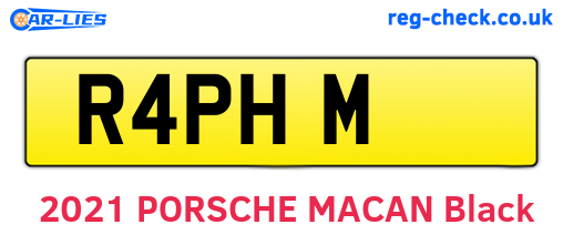 R4PHM are the vehicle registration plates.