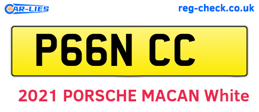 P66NCC are the vehicle registration plates.