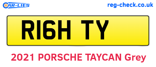 R16HTY are the vehicle registration plates.