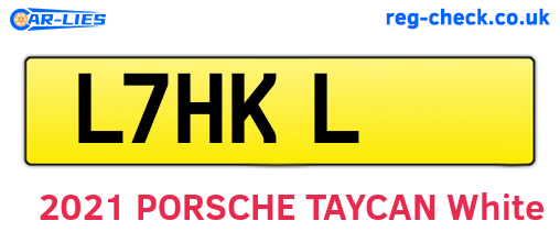 L7HKL are the vehicle registration plates.