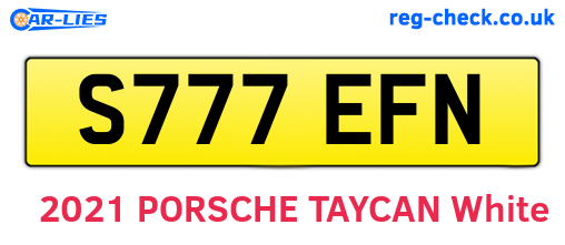 S777EFN are the vehicle registration plates.