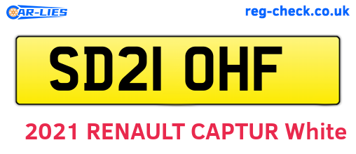 SD21OHF are the vehicle registration plates.