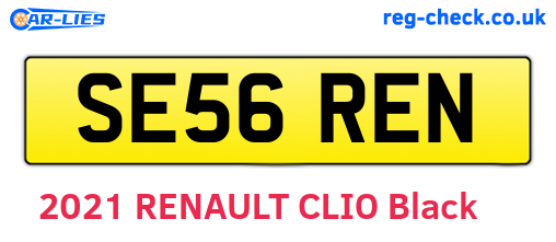 SE56REN are the vehicle registration plates.