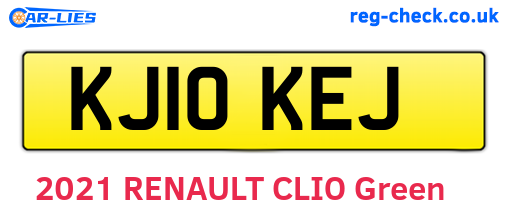 KJ10KEJ are the vehicle registration plates.