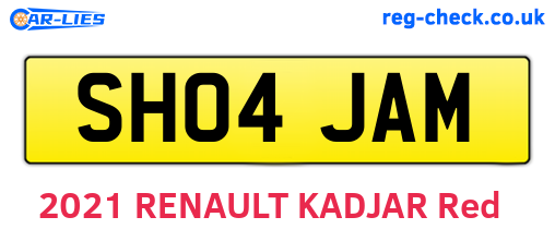 SH04JAM are the vehicle registration plates.