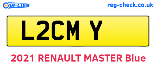 L2CMY are the vehicle registration plates.