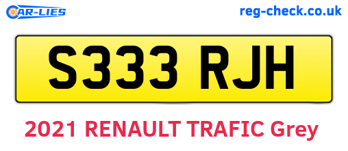 S333RJH are the vehicle registration plates.