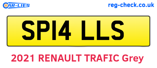 SP14LLS are the vehicle registration plates.