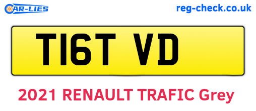 T16TVD are the vehicle registration plates.