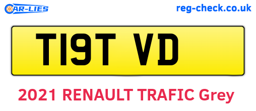 T19TVD are the vehicle registration plates.