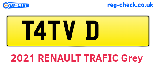 T4TVD are the vehicle registration plates.