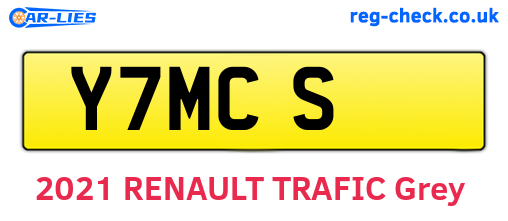 Y7MCS are the vehicle registration plates.