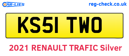 KS51TWO are the vehicle registration plates.