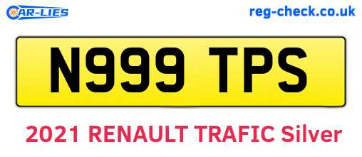 N999TPS are the vehicle registration plates.