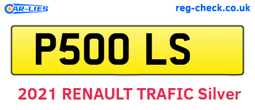 P50OLS are the vehicle registration plates.