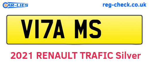 V17AMS are the vehicle registration plates.