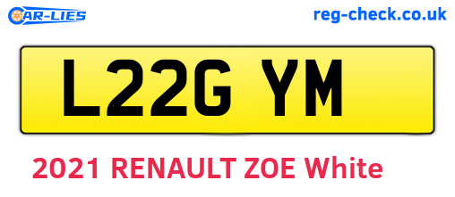 L22GYM are the vehicle registration plates.