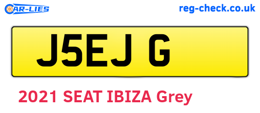 J5EJG are the vehicle registration plates.