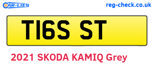 T16SST are the vehicle registration plates.
