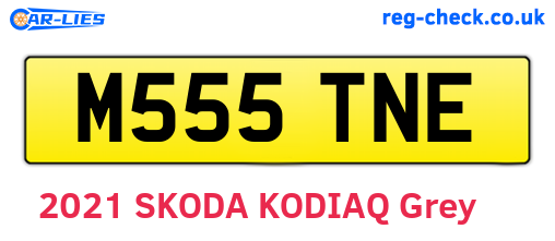 M555TNE are the vehicle registration plates.