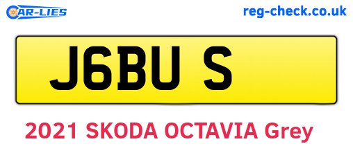 J6BUS are the vehicle registration plates.