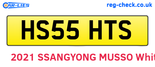 HS55HTS are the vehicle registration plates.