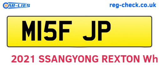 M15FJP are the vehicle registration plates.