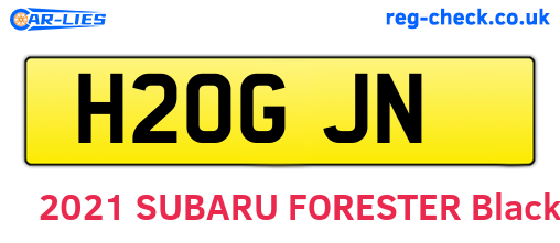H20GJN are the vehicle registration plates.