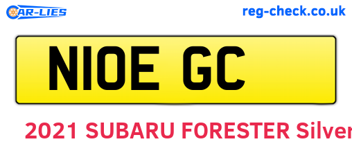 N10EGC are the vehicle registration plates.