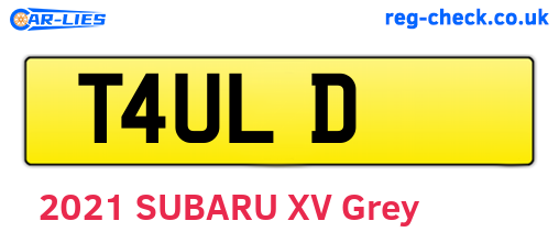 T4ULD are the vehicle registration plates.