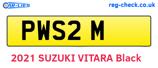 PWS2M are the vehicle registration plates.