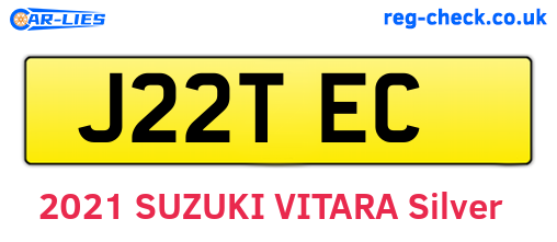 J22TEC are the vehicle registration plates.