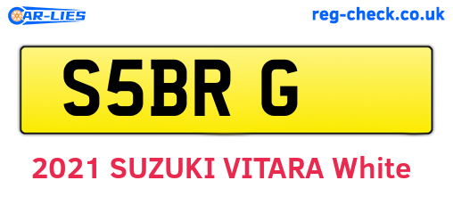 S5BRG are the vehicle registration plates.