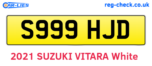 S999HJD are the vehicle registration plates.
