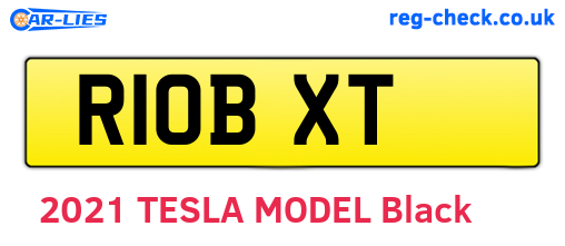 R10BXT are the vehicle registration plates.